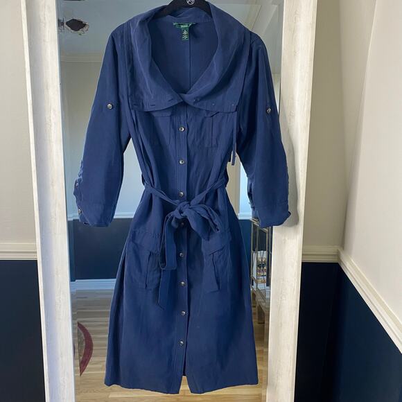 Ralph Lauren Exclusive Orlena Belted workshirt dress size 6 - Picture 6 of 11